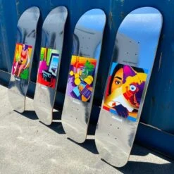 Almost Mullen Life Stills Impact Light 8.0" Skateboard Deck -Wintersport Almost Life Stills Impact Light Overview Skateboard Decks Side