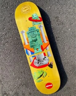 Almost Yuri Relics Yellow 8.25" Skateboard Deck 8 Almost Yuri Relics Yellow 8.25" Skateboard Deck -Wintersport Almost Yuri Relics Yellow 8.25 Skateboard Deck Street