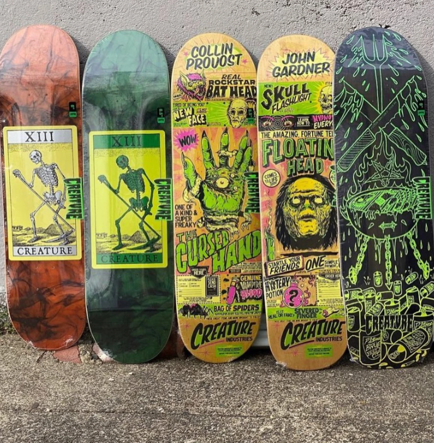 Creature Martinez Stab-BQ Black 8.99" Skateboard Deck 4 Creature Martinez Stab-BQ Black 8.99" Skateboard Deck - Afbeelding 2