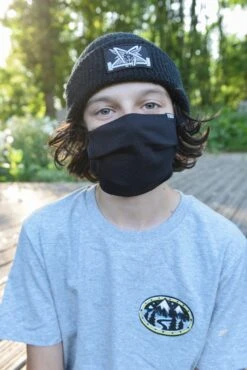 Stoked Facemask Black -Wintersport DSC 4336