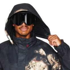 Volcom Iconic Stone Ins Snowboard Jacket Bleach Black -Wintersport G0452307 BEB 26