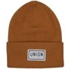Union High Cuff Beanie Brown -Wintersport High Cuff Beanie Brown