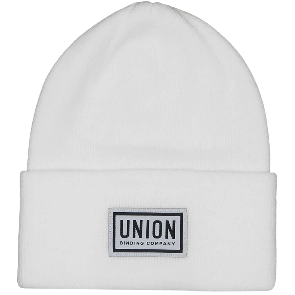 Union High Cuff Beanie White 3 Union High Cuff Beanie White
