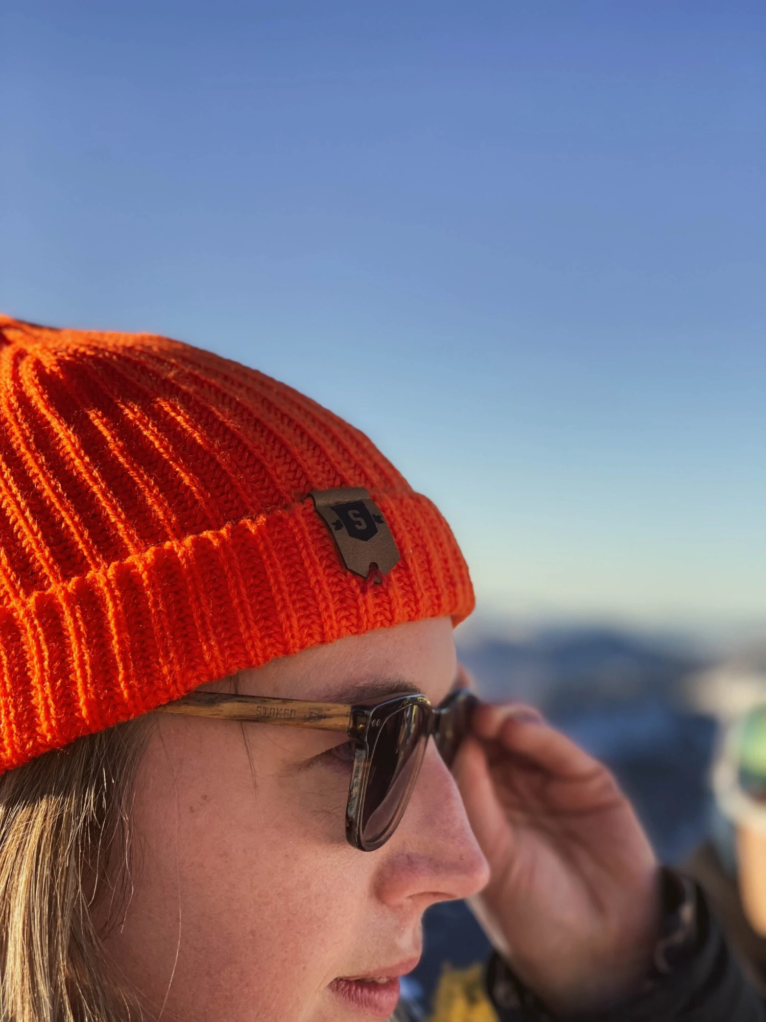 Harbour Beanie Orange 6 Harbour Beanie Orange - Afbeelding 4