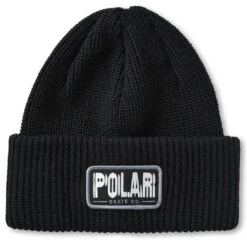 Polar Earthquake Merino Beanie Black