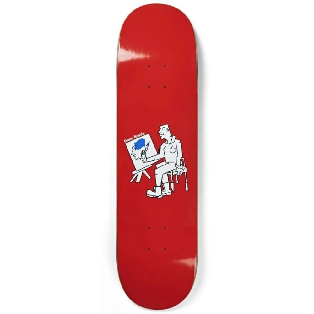 Polar Dane Brady Painter Red 8.0" Skateboard Deck 3 Polar Dane Brady Painter Red 8.0" Skateboard Deck