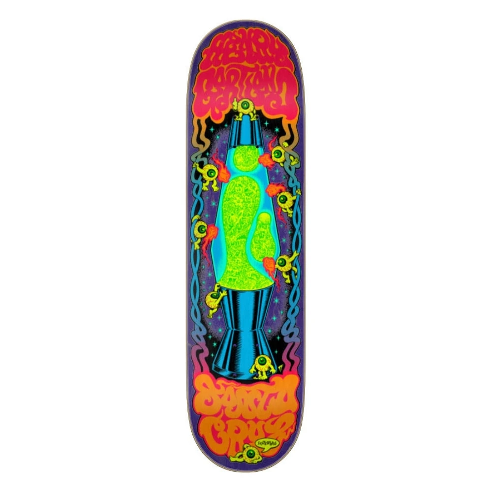 Santa Cruz Gartland Lava Lamp White 8.28" Skateboard Deck 3 Santa Cruz Gartland Lava Lamp White 8.28" Skateboard Deck