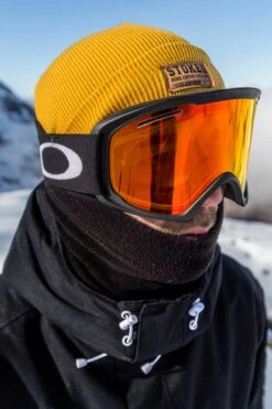 Original Cuffed Beanie Mustard -Wintersport Stoked Board co beanies 4