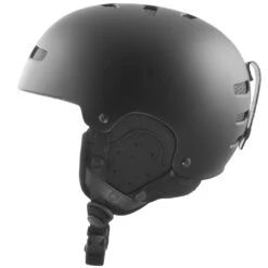 TSG Kids Gravity Solid Color Satin Black Helm -Wintersport TSG Kids Gravity Solid Color Helmet Satin Black Helm Left Side