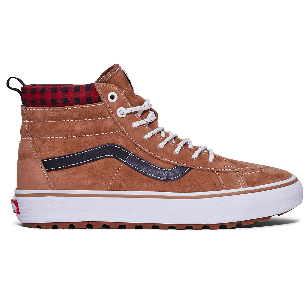 Vans Sk8-Hi MTE-1 Plaid Brown/ Black 3 Vans Sk8-Hi MTE-1 Plaid Brown/ Black