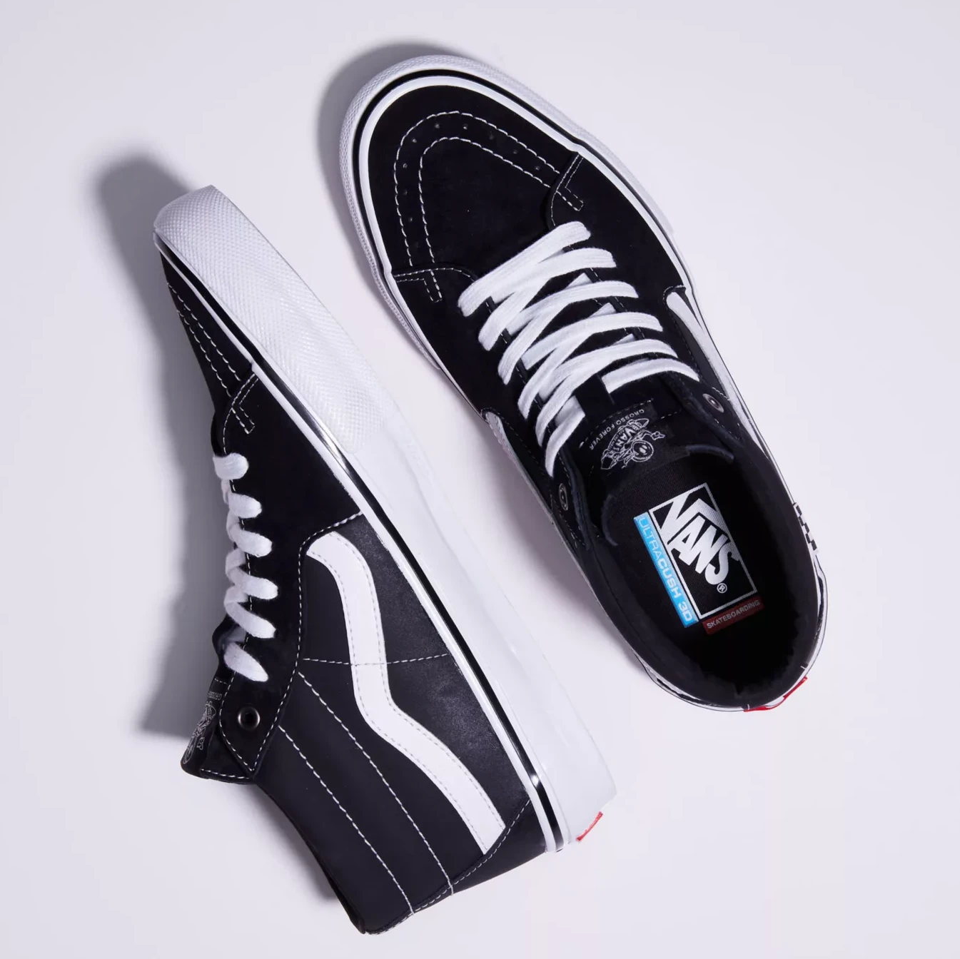 Vans Skate Grosso Mid Black/ White/ Emo Leather 5 Vans Skate Grosso Mid Black/ White/ Emo Leather - Afbeelding 3