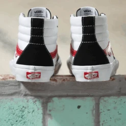 Vans Skate Sk8-Hi Athletic Black/ Red -Wintersport Vans Skate Sk8 Hi Athletic Black Red 9