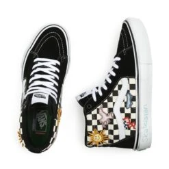Vans Skate Sk8-Hi Skateistan Checkerboard 11 Vans Skate Sk8-Hi Skateistan Checkerboard -Wintersport Vans Skate Sk8 Hi Skateistan Checkerboard Top View