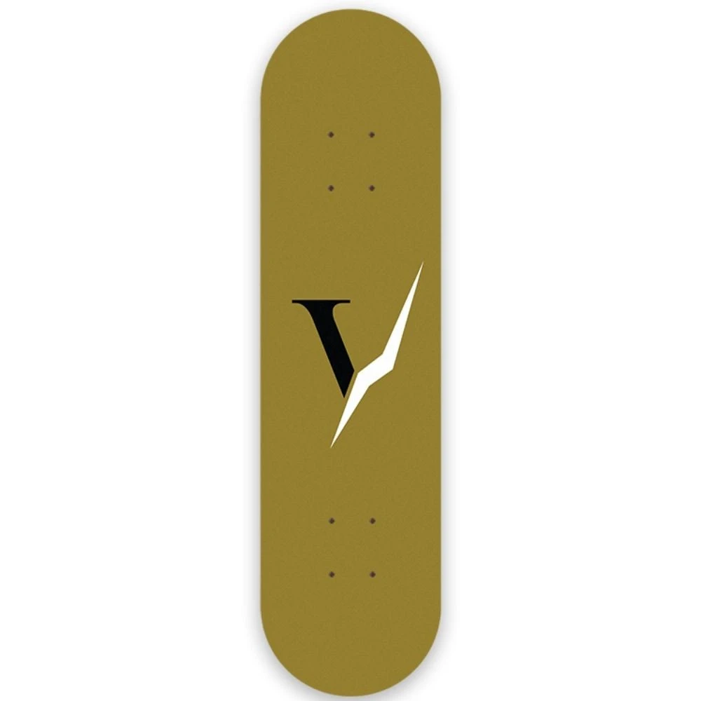 Logo V Full Gold 8.375" Skateboard Deck 3 Logo V Full Gold 8.375" Skateboard Deck