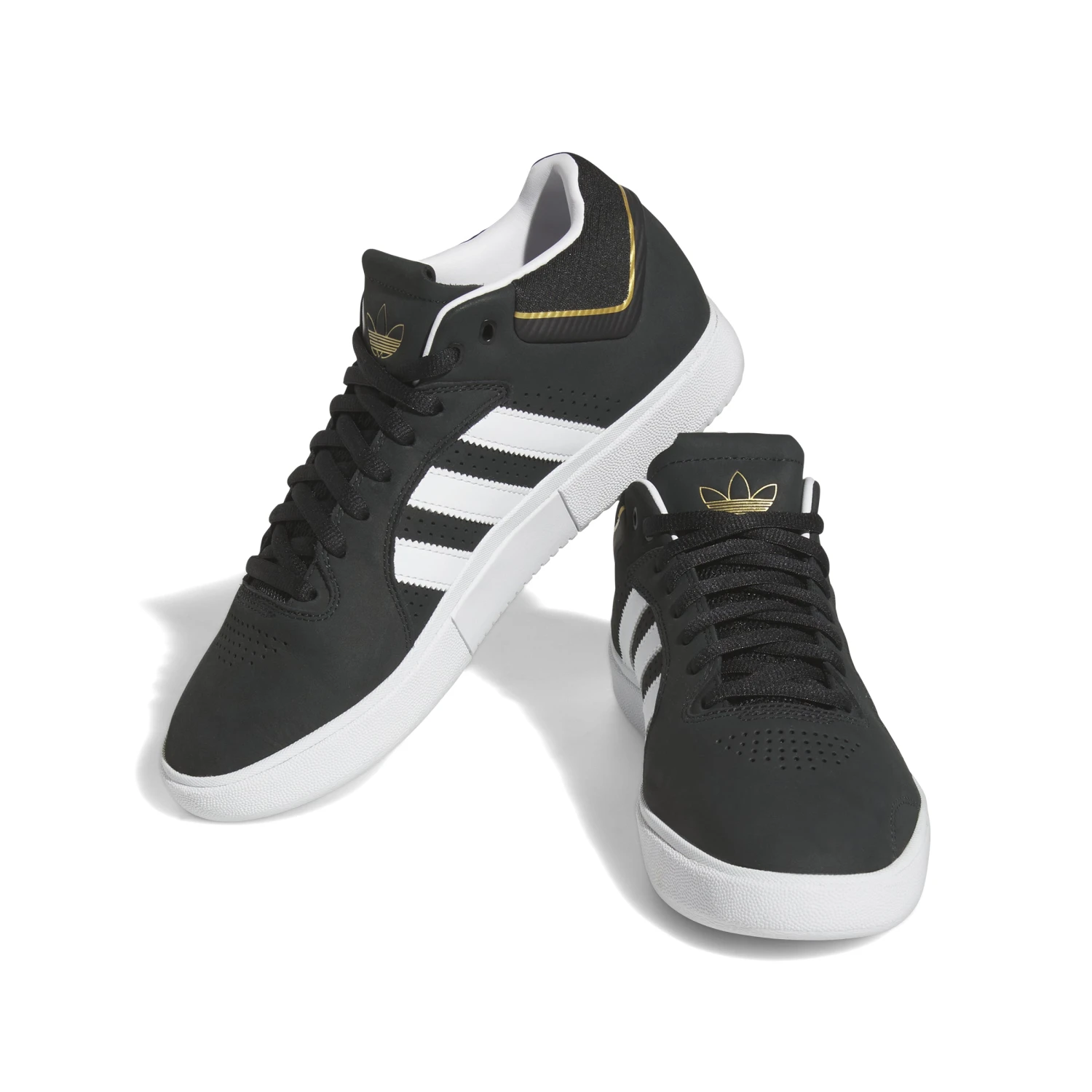 ADIDAS Tyshawn Core Black/ White Gold/ Gold Melange 6 ADIDAS Tyshawn Core Black/ White Gold/ Gold Melange - Afbeelding 4