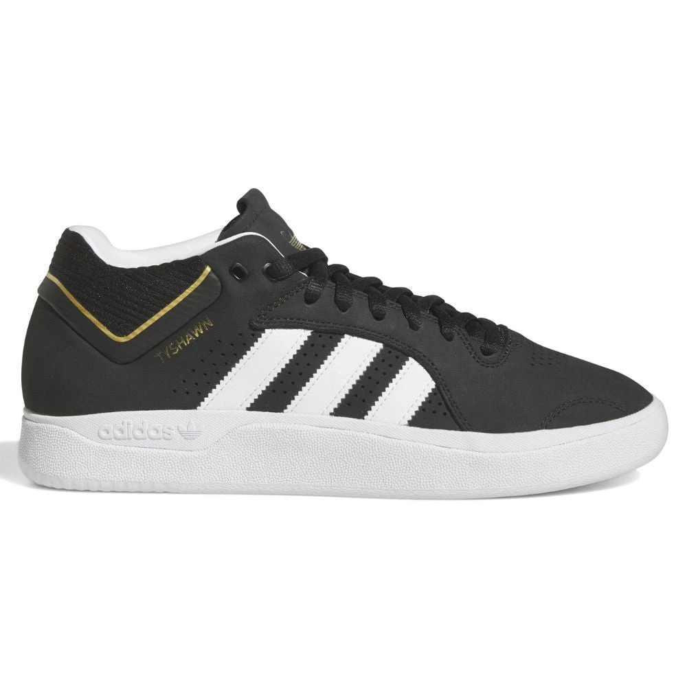 ADIDAS Tyshawn Core Black/ White Gold/ Gold Melange 3 ADIDAS Tyshawn Core Black/ White Gold/ Gold Melange