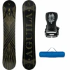 Aguila Black 159 Snowboard + Transfer Black Snowboardbindingen + Pipe Snowboardbag Deep Blue 165 -Wintersport aguila black 159 snowboard transfer black snowboardbindingen pipe snowboardbag deep blue 165