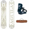 Aguila White 148 Snowboard + Stylist Blue Snowboardbindingen + Pipe Snowboardbag Bison 148 -Wintersport aguila white 148 snowboard stylist blue snowboardbindingen pipe snowboardbag bison 148 overview