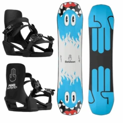 Bataleon Kids Minishred 85 2023 Snowboard + Minishred Snowboardbindingen