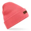 Original Cuffed Beanie Coral -Wintersport beechfield b45 coral zoom