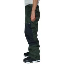 Zip Pants Green -Wintersport beyond medals zip pants green side