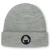 Crab Grab Circle Patch Beanie Heather Grey -Wintersport crab grab circle patch beanie heather grey