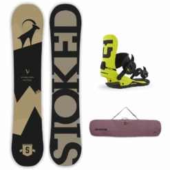 KG Wally Pro Model 159W + Strata Yellow Large + Pipe Snowboard Bag 165 Sparrow