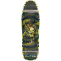 Madness Halftone Son R7 Green Swirl 9.5" Skateboard Deck