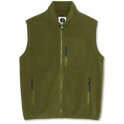 Polar Basic Fleece Vest Army Green