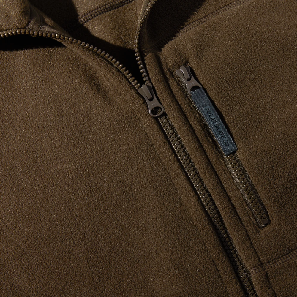 Polar Basic Fleece Vest Brown 5 Polar Basic Fleece Vest Brown - Afbeelding 3