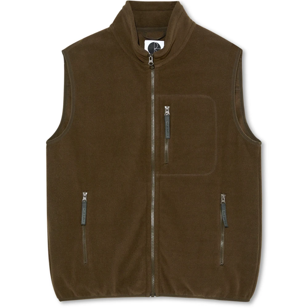 Polar Basic Fleece Vest Brown 3 Polar Basic Fleece Vest Brown