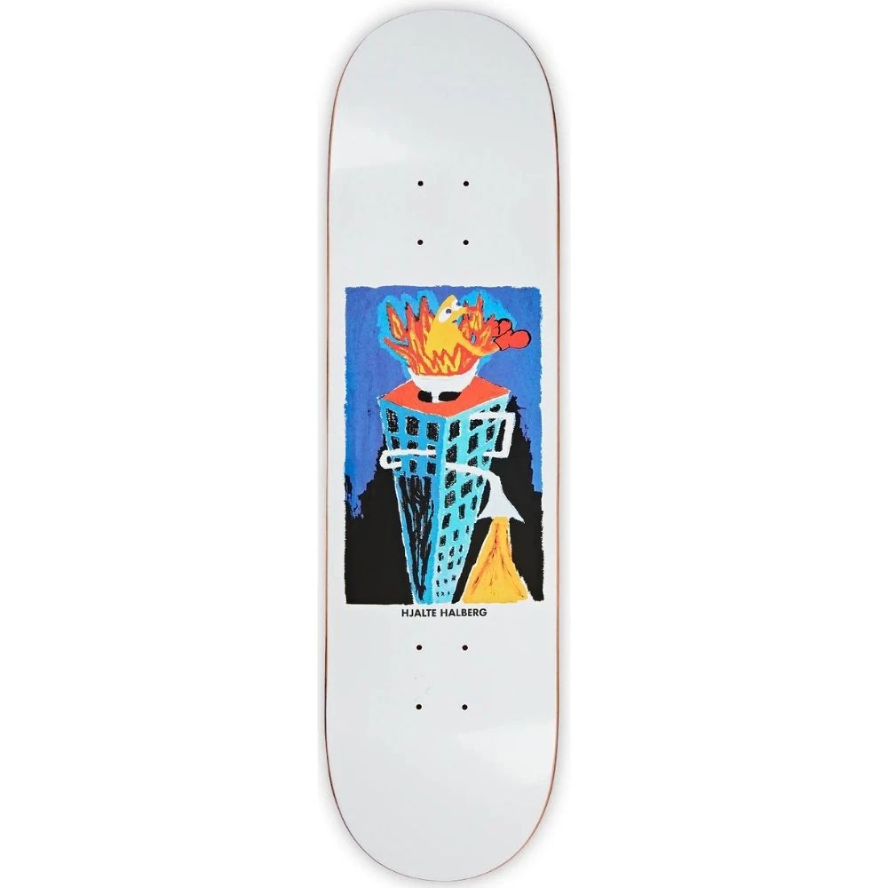 Polar Halberg Burning Sink White 8.25" Skateboard Deck 3 Polar Halberg Burning Sink White 8.25" Skateboard Deck