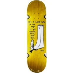 Polar Rozenberg Rock & Roll Yellow 8.25" Skateboard Deck