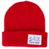 Santa Cruz Beach Bum Label Beanie Artisan Red
