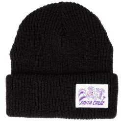 Santa Cruz Beach Bum Label Beanie Black