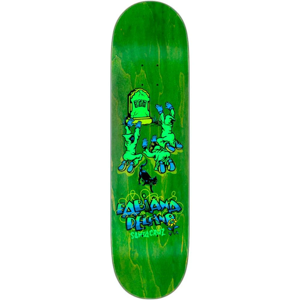 Santa Cruz Delfino Ego VX Green 8.25" Skateboard Deck 2 Santa Cruz Delfino Ego VX Green 8.25" Skateboard Deck