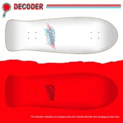 Santa Cruz Meek Slasher Decoder Black 10.1" Skateboard Deck -Wintersport santa cruz meek slasher decoder 101 skateboard deck grapich top