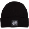 Santa Cruz Oval Dot Mono Beanie Black -Wintersport santa cruz oval dot mono beanie black
