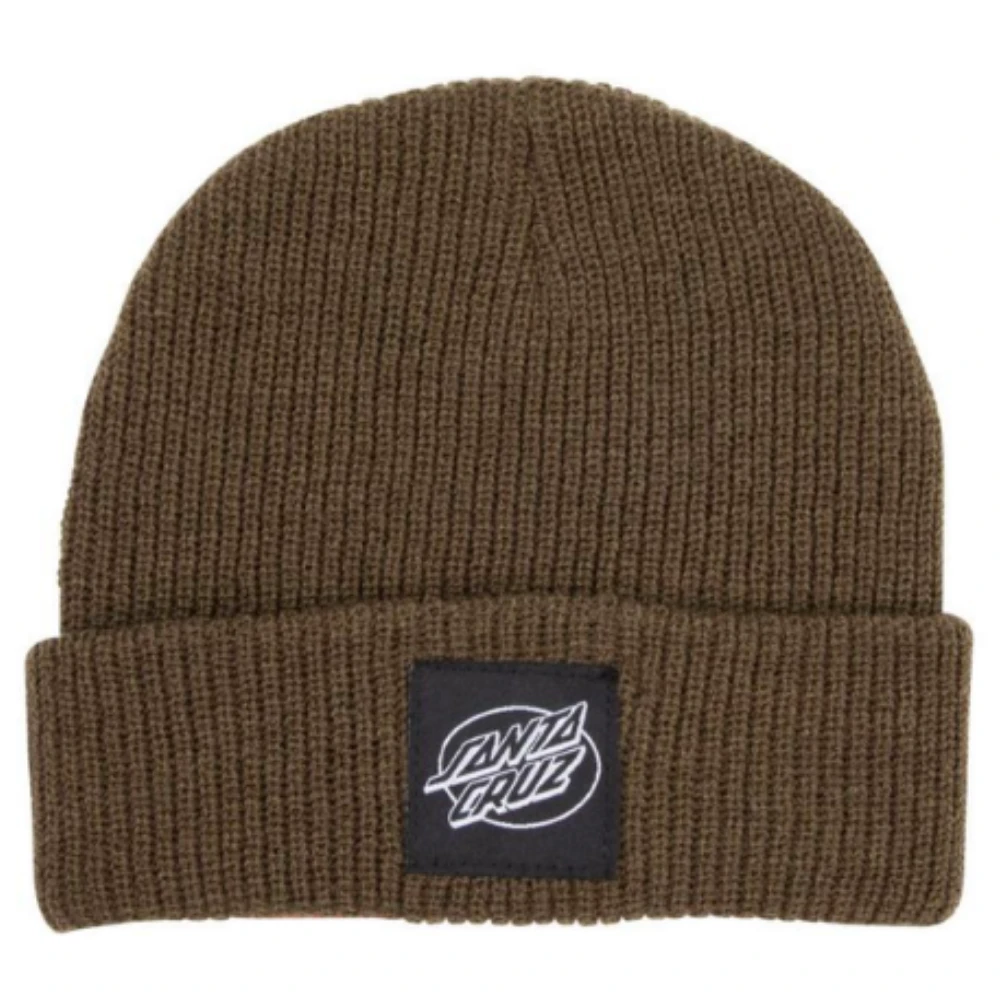 Santa Cruz Oval Dot Mono Beanie Uniform Green 3 Santa Cruz Oval Dot Mono Beanie Uniform Green