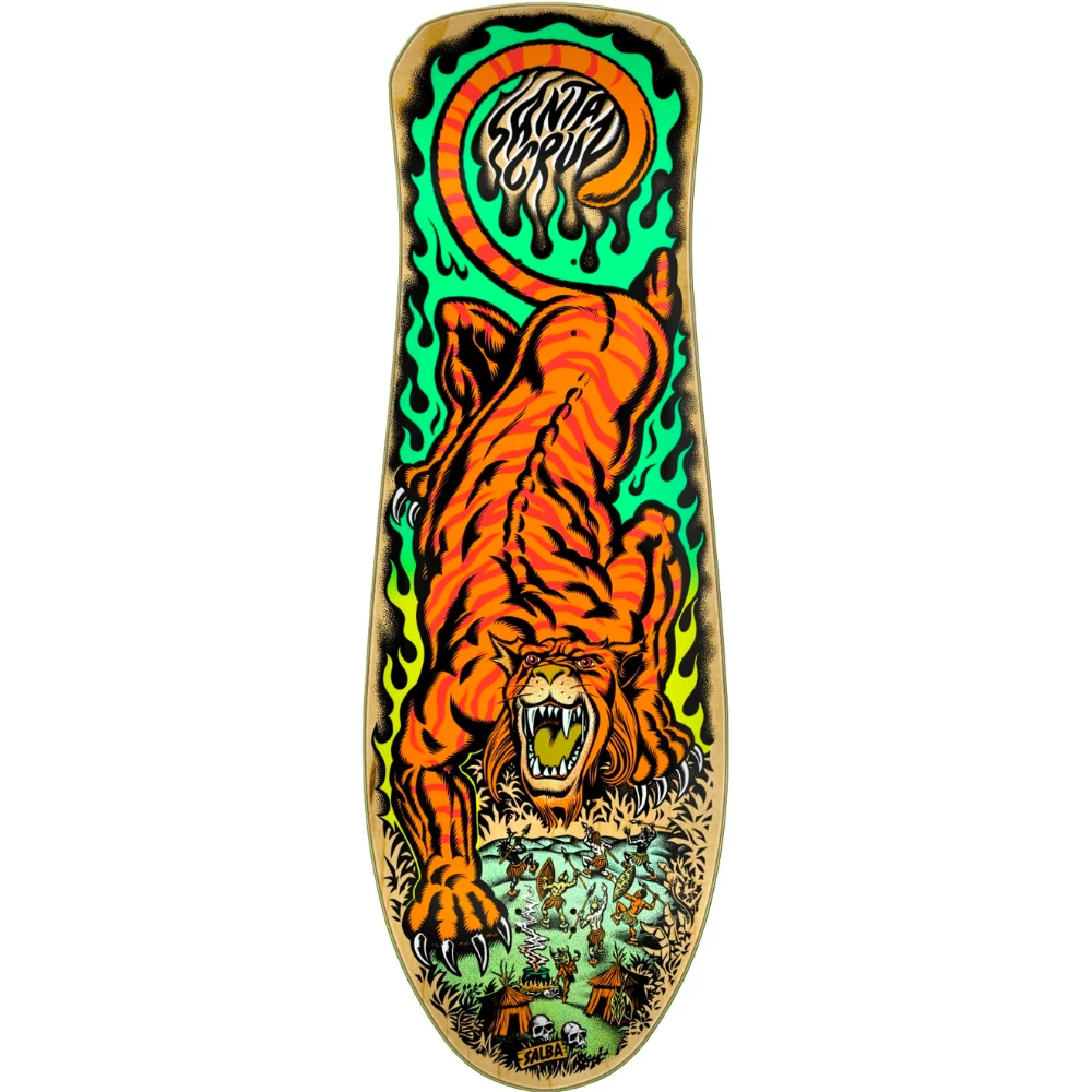 Santa Cruz Salba Tiger Reissue 10.3” Skateboard Deck 3 Santa Cruz Salba Tiger Reissue 10.3” Skateboard Deck