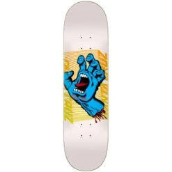 Santa Cruz Split Hand White 8.25" Skateboard Deck