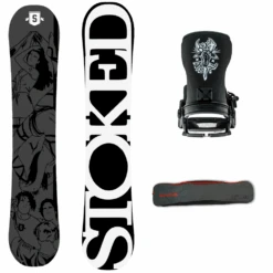Black LP 157W Snowboard + Transfer Black Snowboardbindingen + Pipe Snowboardbag Steel Grey 157