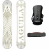 Aguila White 155 Snowboard + V Pro Snowboardbindingen + Pipe Snowboardbag Steel Grey 157 -Wintersport stoked21 verdad aguila white 155 vpro bindings sm pipe steel grey 157