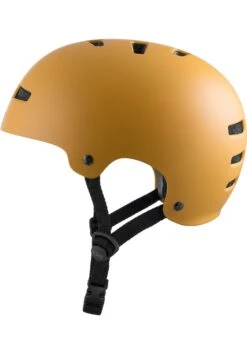 TSG Evolution Solid Colors Satin Yellow Ochre Helm -Wintersport tsg helmet skateboard evolution solid colors satin yellow 1