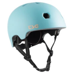 TSG Meta Solid Color Satin Blue Tint Helm