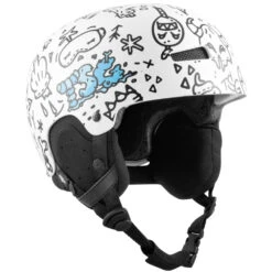 TSG Kids Gravity Graphic Design Doodle Helmet White