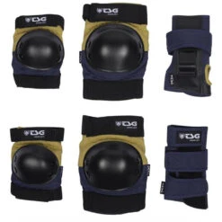 TSG Basic Protection Set Safety Pack Night Blue/ Dusk Yellow