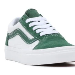 Vans Kids Old Skool Since 1966 White/Green -Wintersport vans kids old skool since 1966 whitegreen side