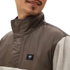 Vans Mammoth Pullover Fleece Oatmeal/Canteen -Wintersport vans mammoth pullover fleece oatmealcanteen neck